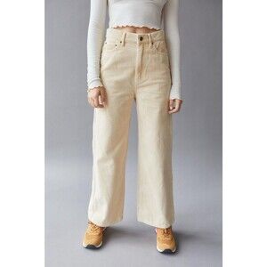 Urban Outfitters BDG High & Wide Corduroy Pant in Tan Size 27